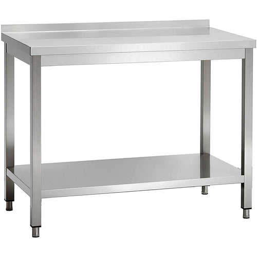 Professional Work table Stainless steel Bottom shelf Upstand 1200x700x900mm - THATS127A