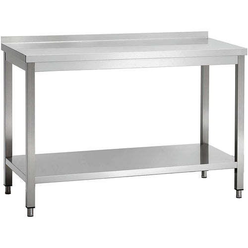 Professional Work table Stainless steel Bottom shelf Upstand 1500x700x900mm - THATS157A