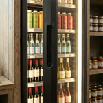 Prodis XDA600-P-K-LE 377L Black Single Door Display Fridge