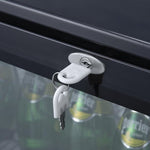 HOST Black Beer Cooler Double Hinged Door 850mm HOST1217DH