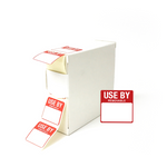 Removable Use By Date Food Storage Labels 25x25mm | 1,000 Per Roll | HACCP Kitchen