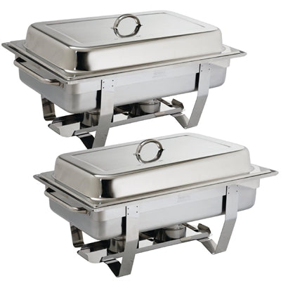 Olympia Milan Chafing Set 1/1 GN (2 Pack) - S300