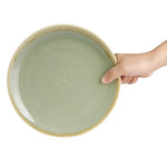 Olympia Kiln Round Coupe Plates Moss 230mm (6 Pack) - SA283