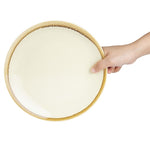 Olympia Kiln Round Coupe Plates Sandstone 230mm (6 Pack) - SA284