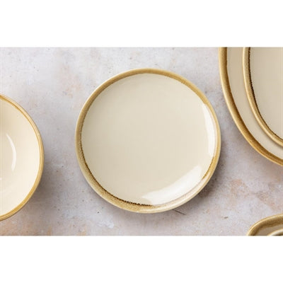 Olympia Kiln Round Coupe Plates Sandstone 230mm (6 Pack) - SA284