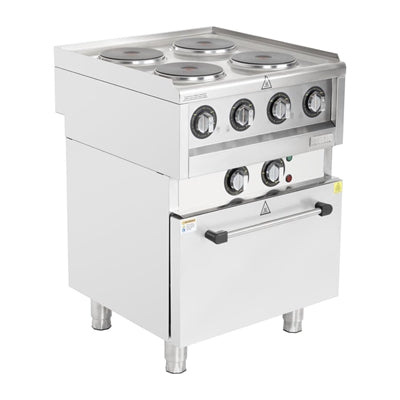 Buffalo 600 Series 4 Plate Electric Convection Oven Range - SA808