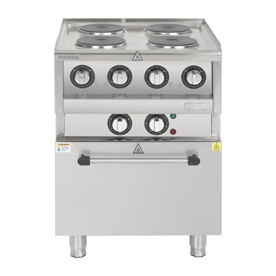 Buffalo 600 Series 4 Plate Electric Convection Oven Range - SA808