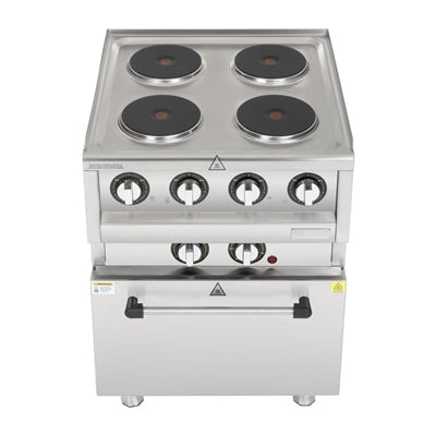 Buffalo 600 Series 4 Plate Electric Convection Oven Range - SA808