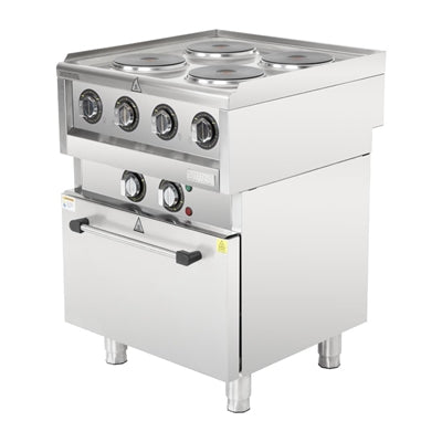 Buffalo 600 Series 4 Plate Electric Convection Oven Range - SA808