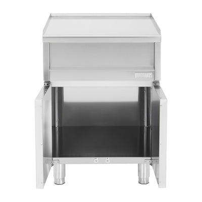 Buffalo 600 Series Neutral Prep Counter with Cupboard 600mm - SA812