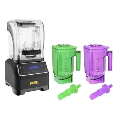 Buffalo Digital Silent Bar Blender 1.8Ltr with 2x Jugs Bundle - SA856