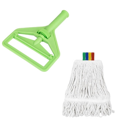Jantex Connect Wide Kentucky Cotton Mop Head Green 400g - SA863