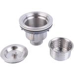 Commercial Sink Stainless steel 1700x600x900mm 2 bowls right Splashback - ST245BR