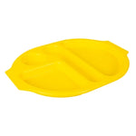 Olympia Kristallon PP Oval Compartment Food Tray Yellow 375mm (10 pack) - U039