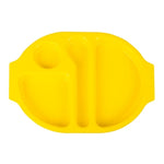 Olympia Kristallon PP Oval Compartment Food Tray Yellow 375mm (10 pack) - U039