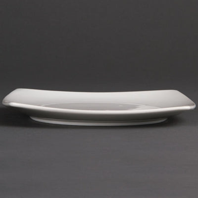 Olympia Whiteware Rounded Square Plates 185mm (12 Pack) - U169