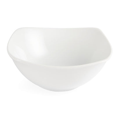 Olympia Whiteware Rounded Square Bowls 140mm (12 Pack) - U173