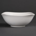 Olympia Whiteware Rounded Square Bowls 180mm (12 Pack) - U174