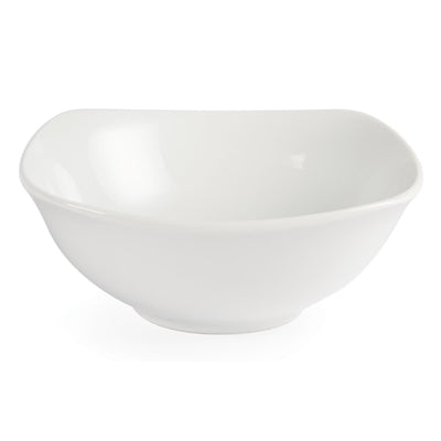 Olympia Whiteware Rounded Square Bowls 180mm (12 Pack) - U174