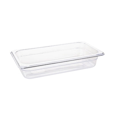 Vogue ABS Gastronorm Tray Clear GN 1/3 65mm - JN888