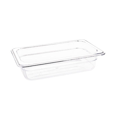 Vogue Polycarbonate 1/4 Gastronorm Container 65mm Clear - U236