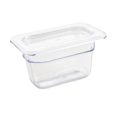 Vogue ABS Gastronorm Tray Clear GN 1/9 100mm - JN896