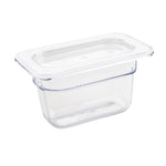 Vogue ABS Gastronorm Tray Clear GN 1/9 100mm - JN896