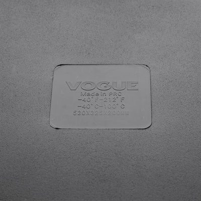 Vogue ABS Gastronorm Tray Black GN 1/1 200mm - JM848