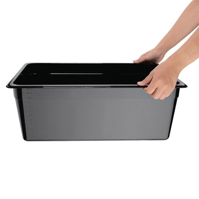 Vogue ABS Gastronorm Tray Black GN 1/1 200mm - JM848