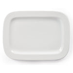 Olympia Whiteware Rounded Rectangular Plates 230mm (12 Pack) - U805