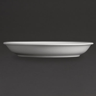 Olympia Whiteware Cappuccino Saucers 180mm (12 Pack) - U828