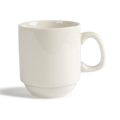 Olympia Ivory Stacking Mugs 285ml (12 Pack) - U832