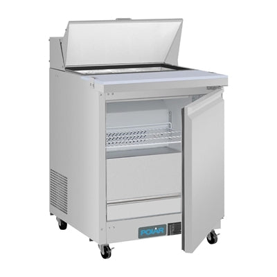Polar U-Series Single Door Mega Top Prep Counter Fridge 154Ltr - UA009