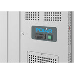 Polar U-Series GN Saladette Counter with Square Sneeze Guard 3 Door - UA018