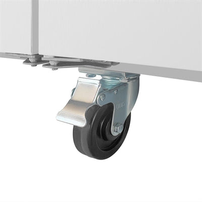 Polar U-Series GN Saladette Counter with Square Sneeze Guard 3 Door - UA018