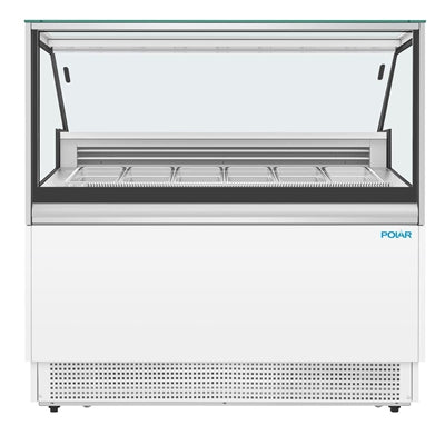 Polar U-Series 6 Pan Ice Cream Serve Over Cabinet Freezer - UA058