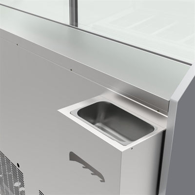 Polar U-Series 6 Pan Ice Cream Serve Over Cabinet Freezer - UA058