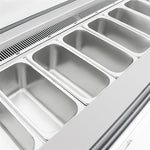Polar U-Series 6 Pan Ice Cream Serve Over Cabinet Freezer - UA058