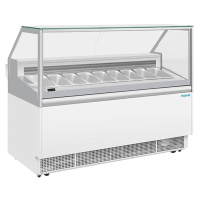 Polar U-Series 9 Pan Gelato Showcase - UA059