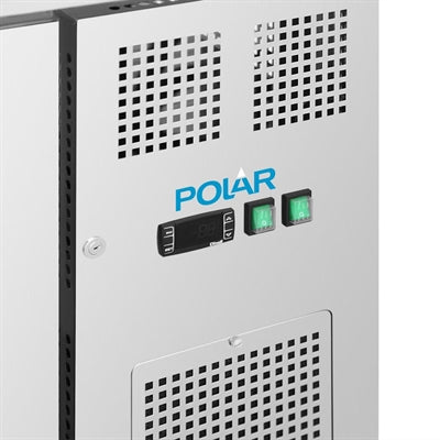 Polar U-Series Two Door Counter Fridge with Glass Doors - UA068
