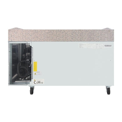 Polar U-Series Double Door Pizza Counter with Granite Top 428Ltr - UA081