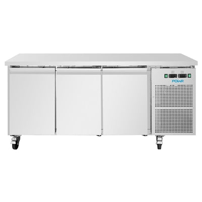 Polar U-Series Three Door Counter Fridge/Freezer 314Ltr - UA087