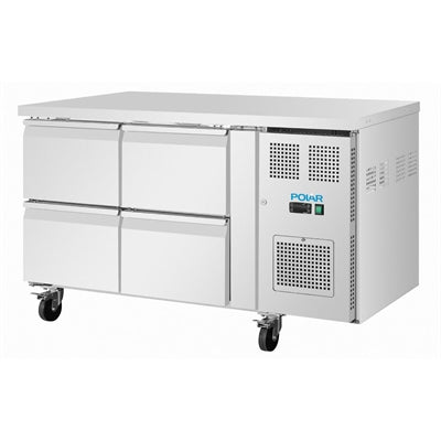 Polar U-Series Four Drawer Gastronorm Counter Fridge - UA100