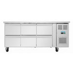 Polar U-Series Six Drawer Gastronorm Counter Fridge - UA101