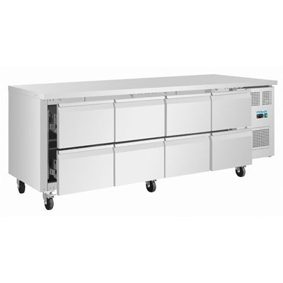 Polar U-Series Eight Drawer Gastronorm Counter Fridge - UA102