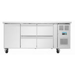 Polar U-Series Counter Fridge 4 Drawers & 1 Door - UA103