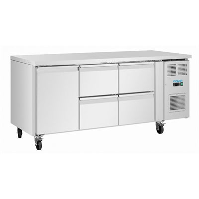 Polar U-Series Counter Fridge 4 Drawers & 1 Door - UA103