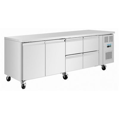 Polar U-Series Double Door Counter Fridge 616Ltr - UA104