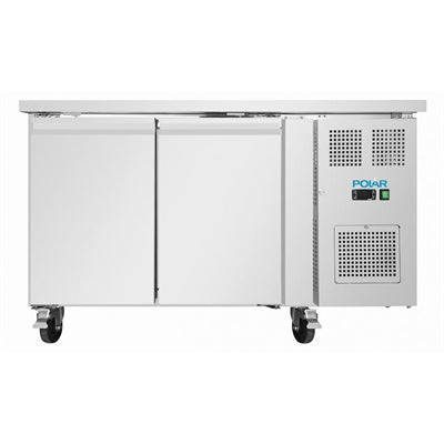 Polar U-Series Double Door Slimline Counter Fridge - UA105
