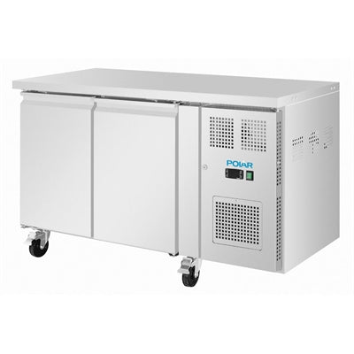 Polar U-Series Double Door Slimline Counter Fridge - UA105